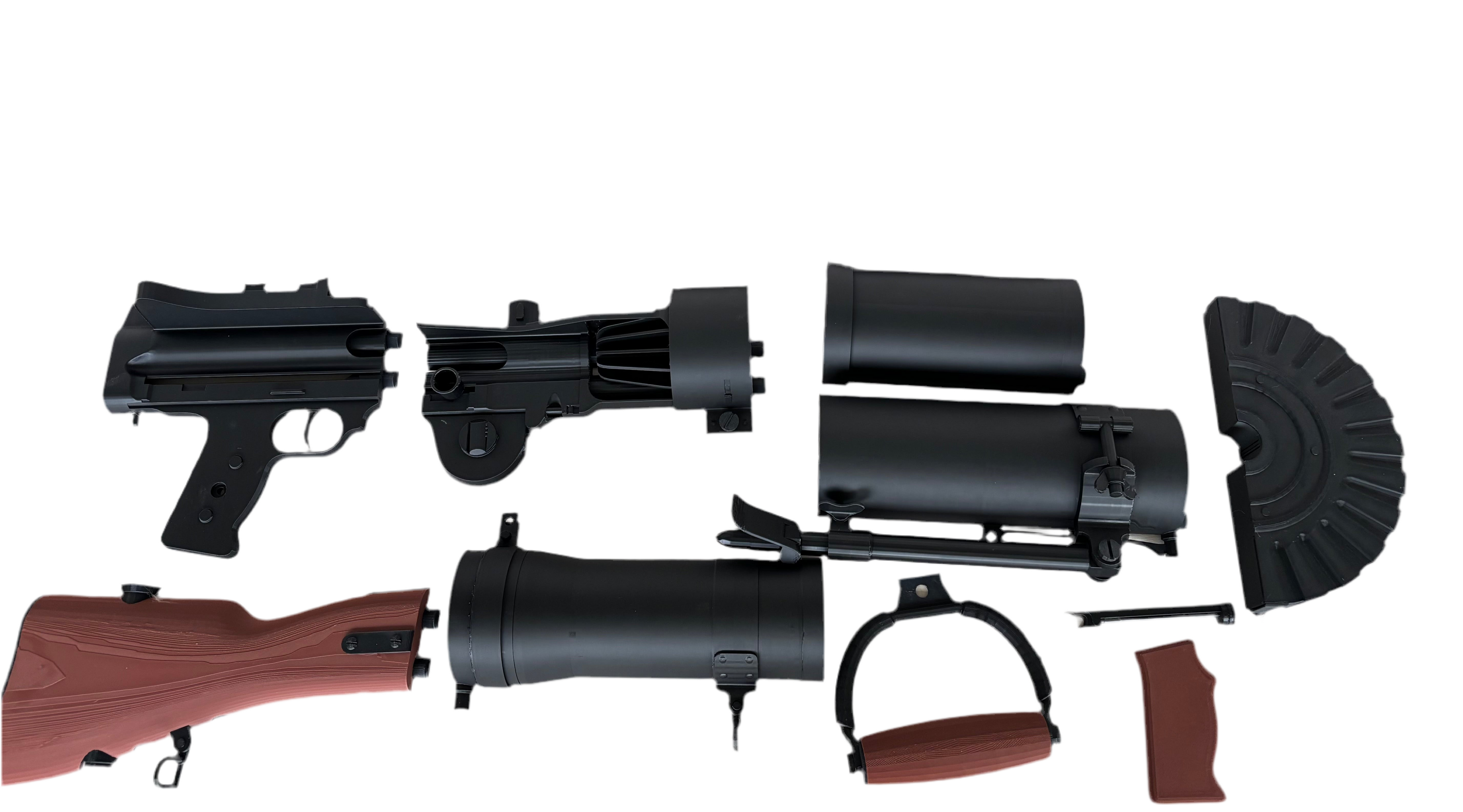 LEWIS Machine Gun WALL MOUNT CUT 50/50 RIGHT SIDE